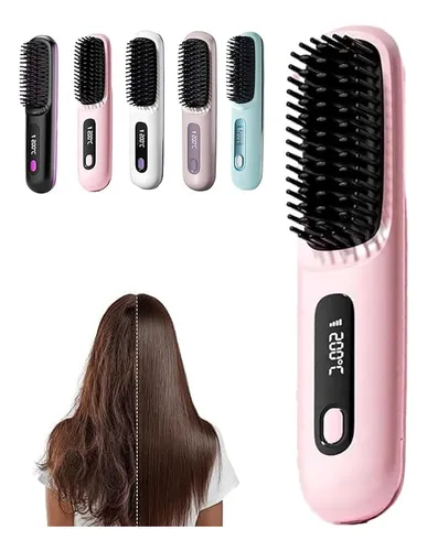 UN Cepillo Alisador Recargable